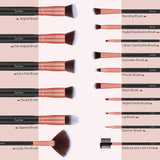Syntus Makeup Brush Set, 16 Makeup Brushes & 4 Blender Sponge & 1 Brush Cleaner Premium Synthetic Foundation Powder Kabuki Blush Concealer Eye Shadow Makeup Brush Kit